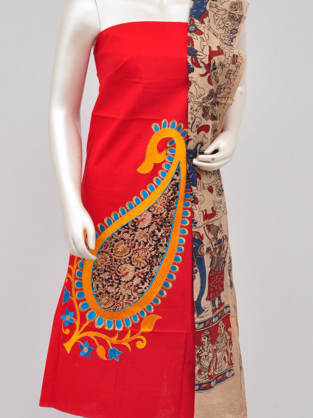 Ladies Dress Material Doll Drop Kalamkari [D61129002]