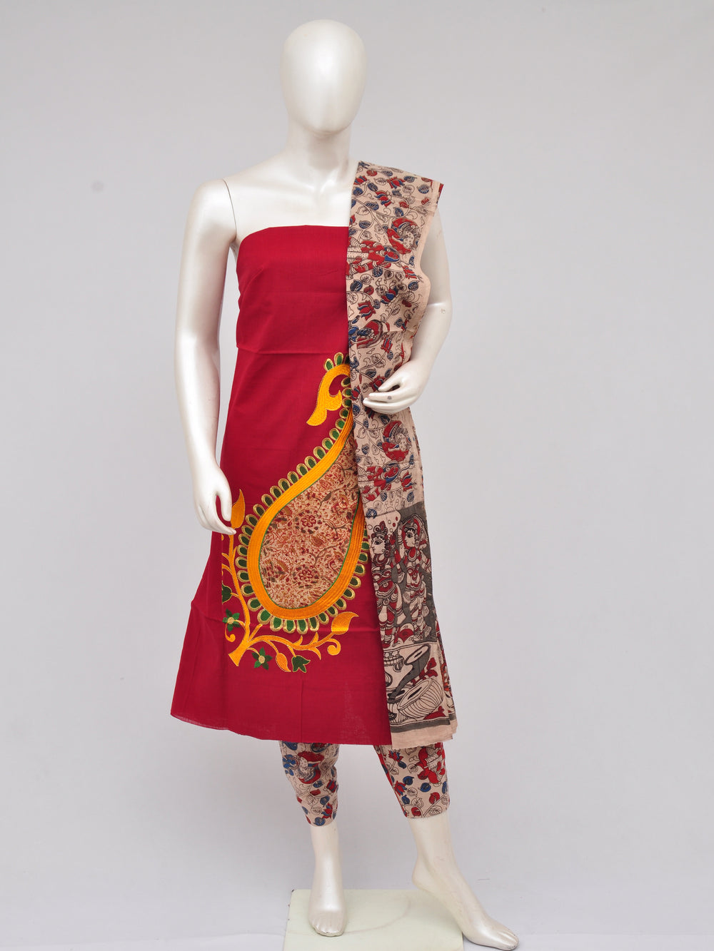 Ladies Dress Material Doll Drop Kalamkari [D61129005]