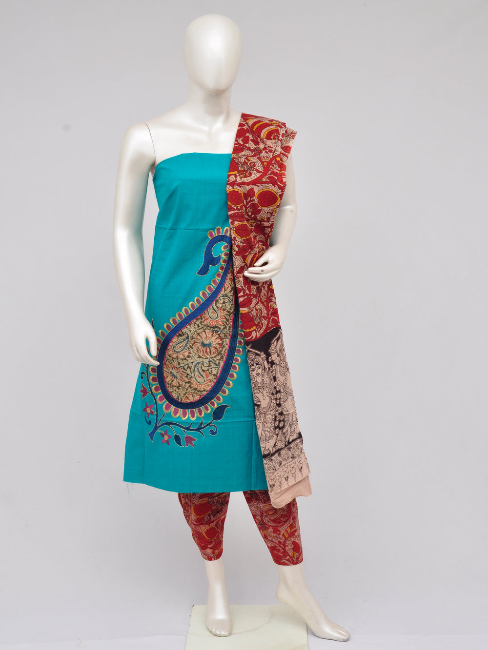 Ladies Dress Material Doll Drop Kalamkari [D61129007]