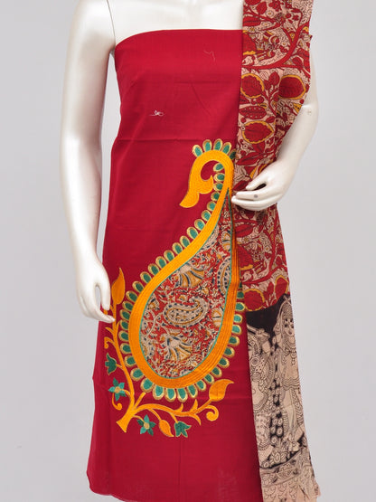 Ladies Dress Material Doll Drop Kalamkari [D61129009] - DressesForWomen.IN