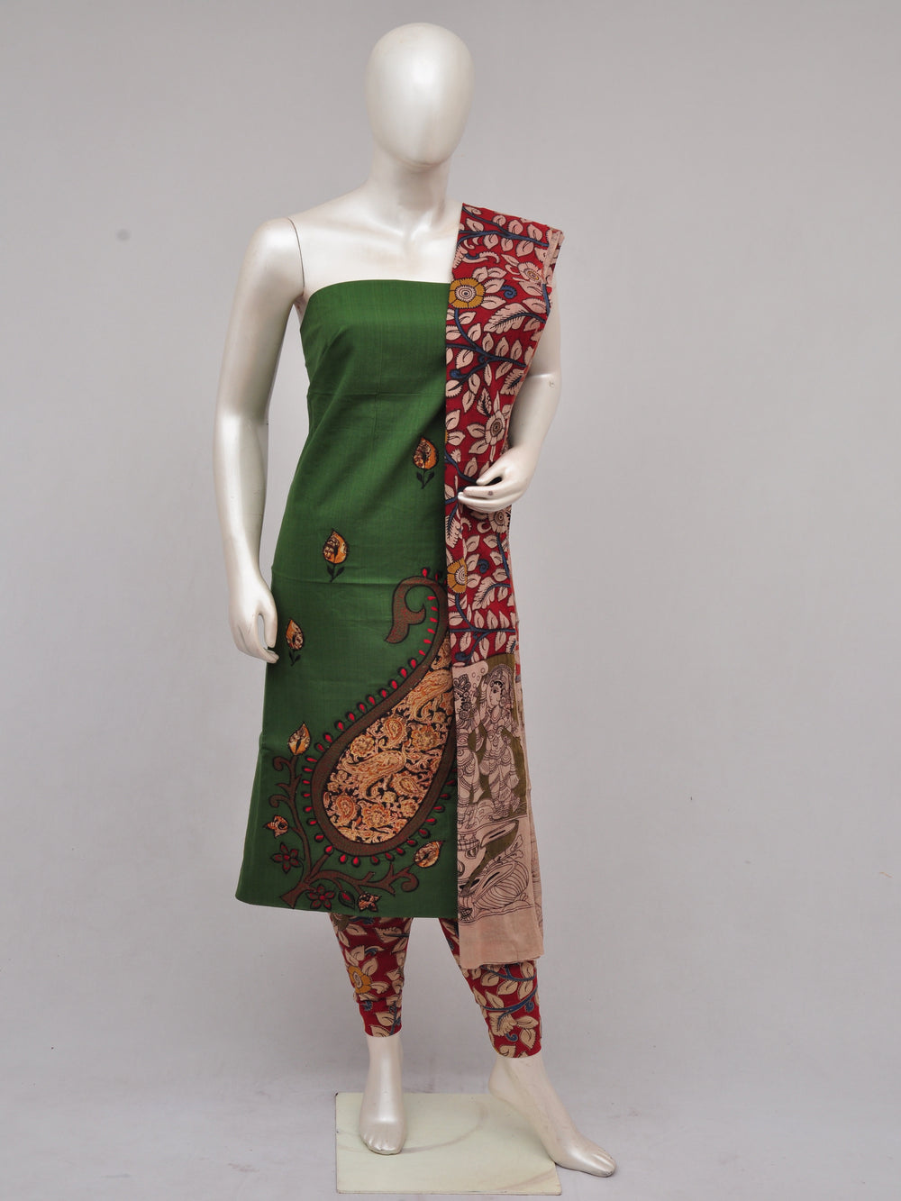 Ladies Dress Material Doll Drop Kalamkari  [D61222013]