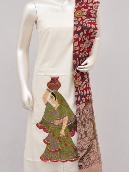 Ladies Dress Material Doll Drop Kalamkari  [D61222016]