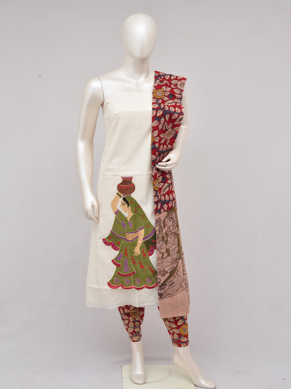 Ladies Dress Material Doll Drop Kalamkari  [D61222016]