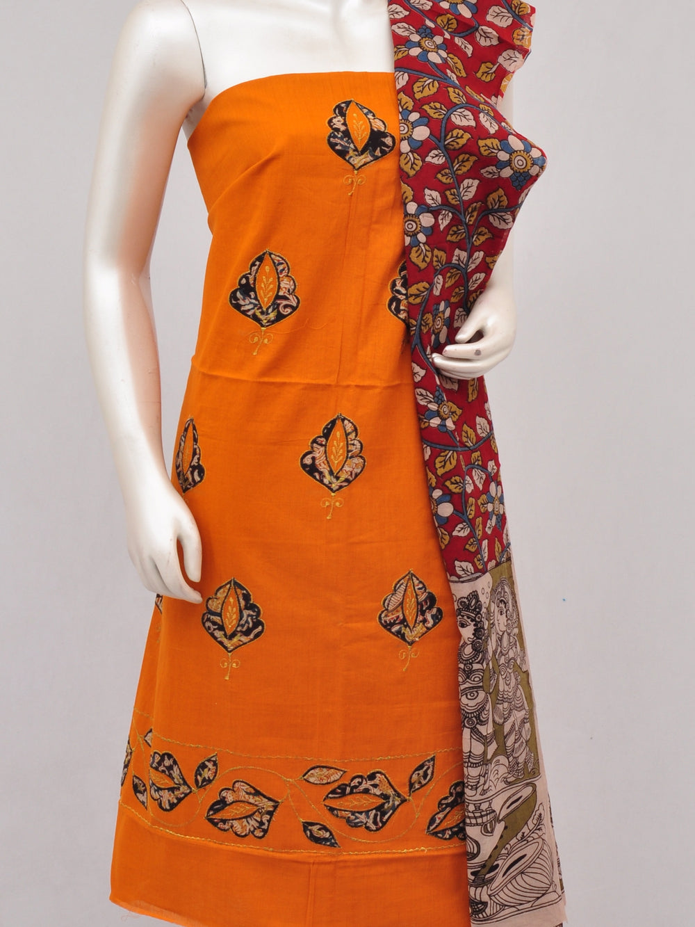 Ladies Dress Material Doll Drop Kalamkari  [D61222017]