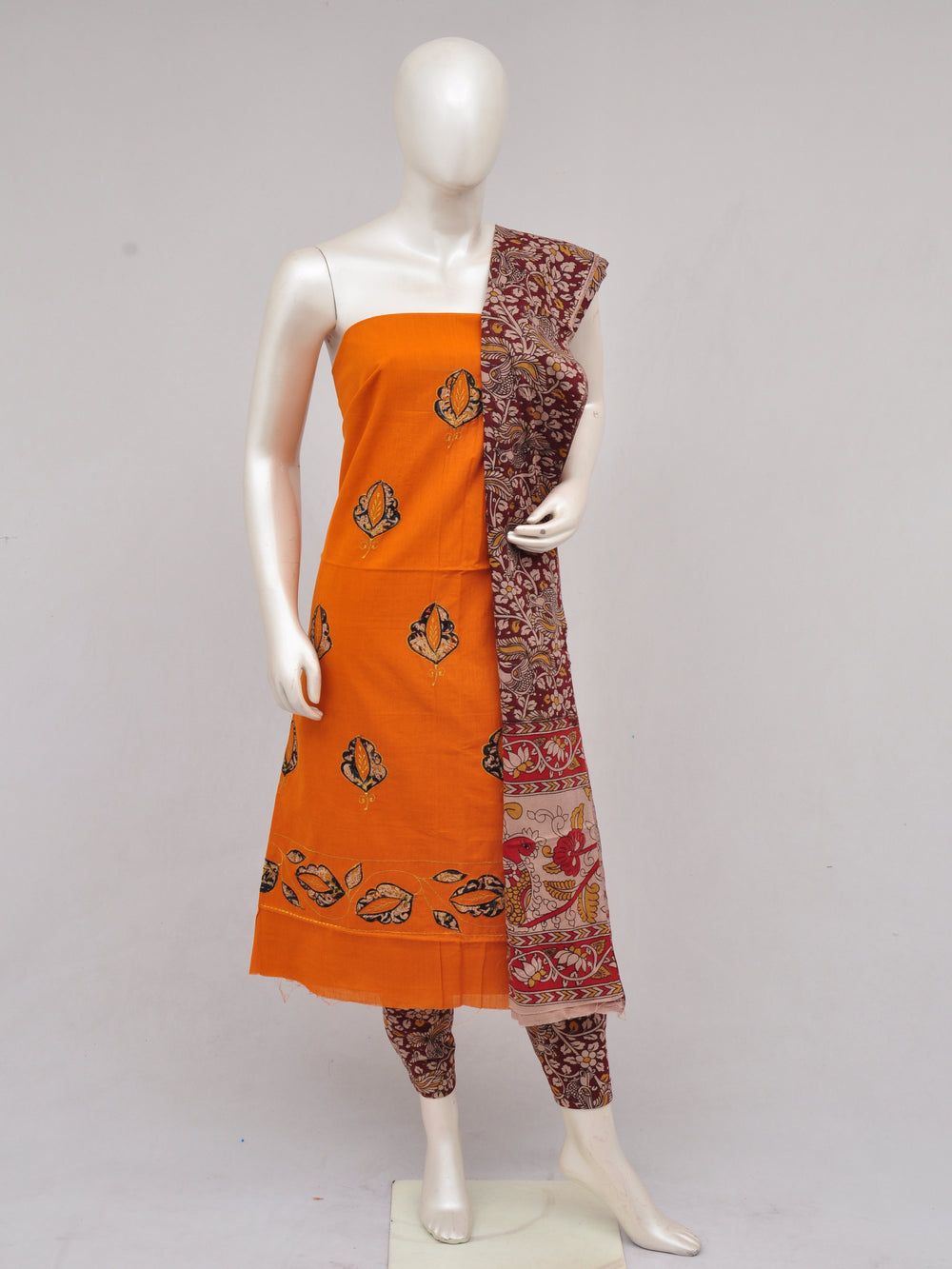 Ladies Dress Material Doll Drop Kalamkari  [D61223022]