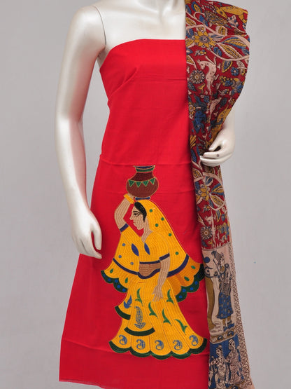 Ladies Dress Material Doll Drop Kalamkari  [D61223026]