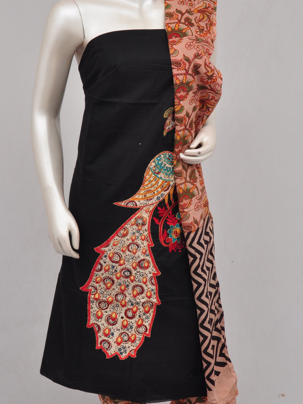 Ladies Dress Material Doll Drop Kalamkari  [D61223028]
