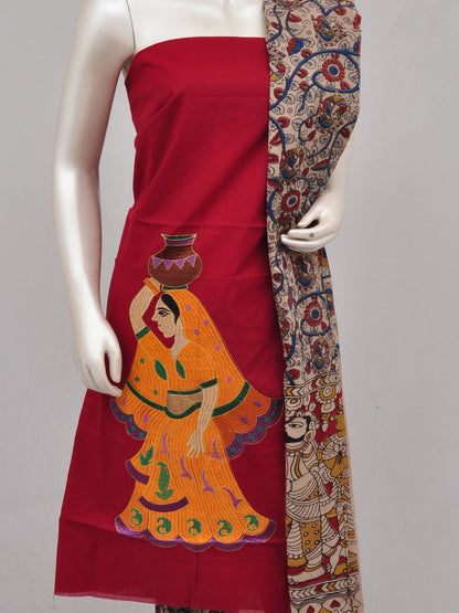 Ladies Dress Material Doll Drop Kalamkari  [D61223030]