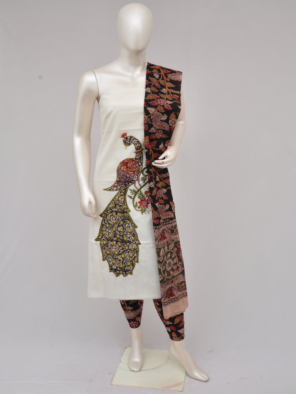 Ladies Dress Material Doll Drop Kalamkari  [D61229043]