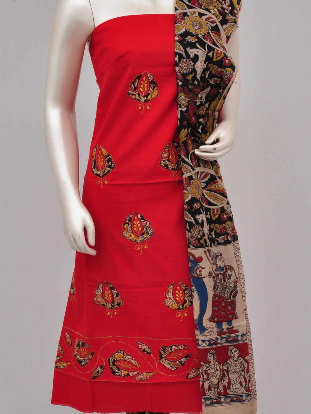 Ladies Dress Material Doll Drop Kalamkari  [D61229046]