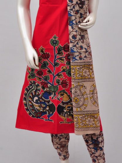 Ladies Dress Material Doll Drop Kalamkari  [D70117008] - DressesForWomen.IN