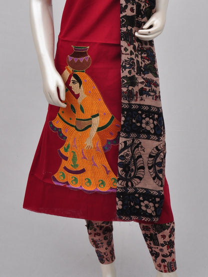 Ladies Dress Material Doll Drop Kalamkari  [D70117003]