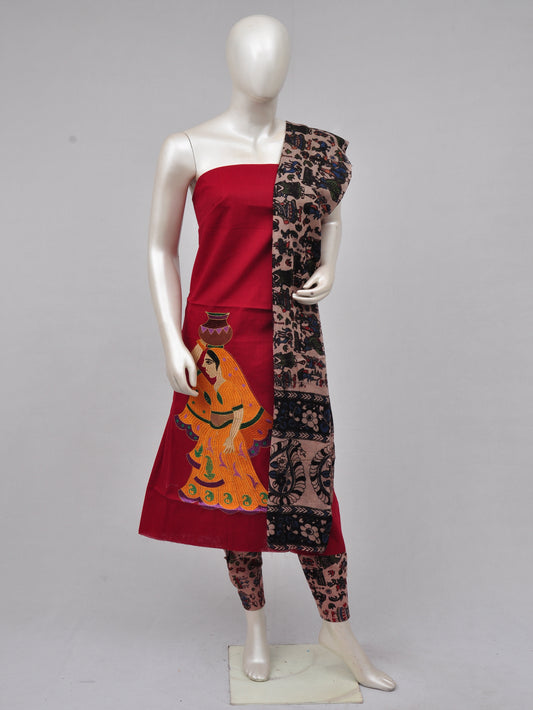 Ladies Dress Material Doll Drop Kalamkari  [D70117003]