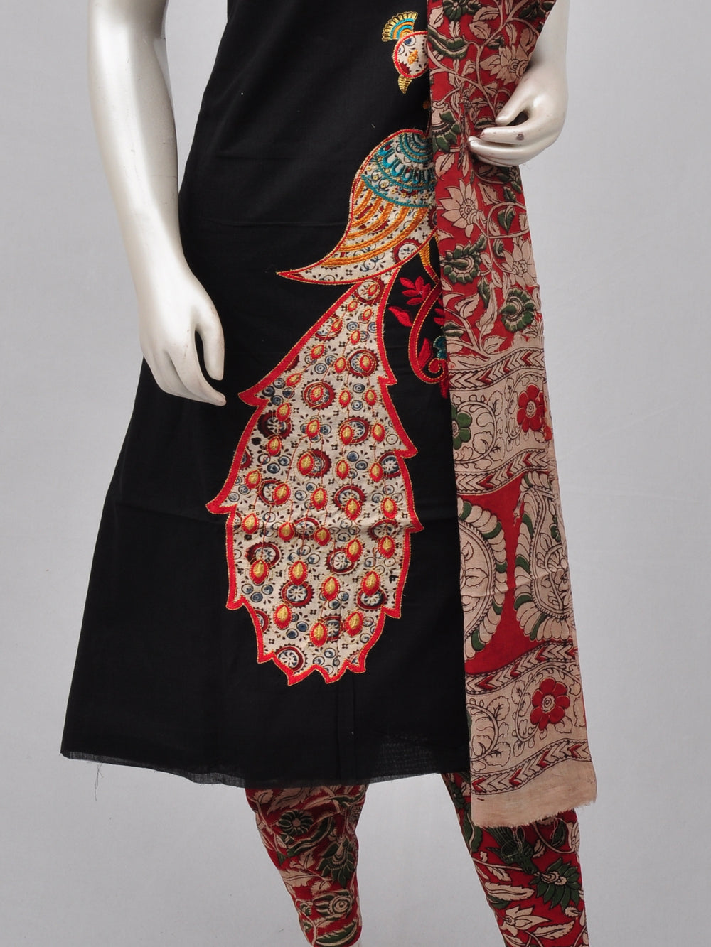 Ladies Dress Material Doll Drop Kalamkari  [D70117005]