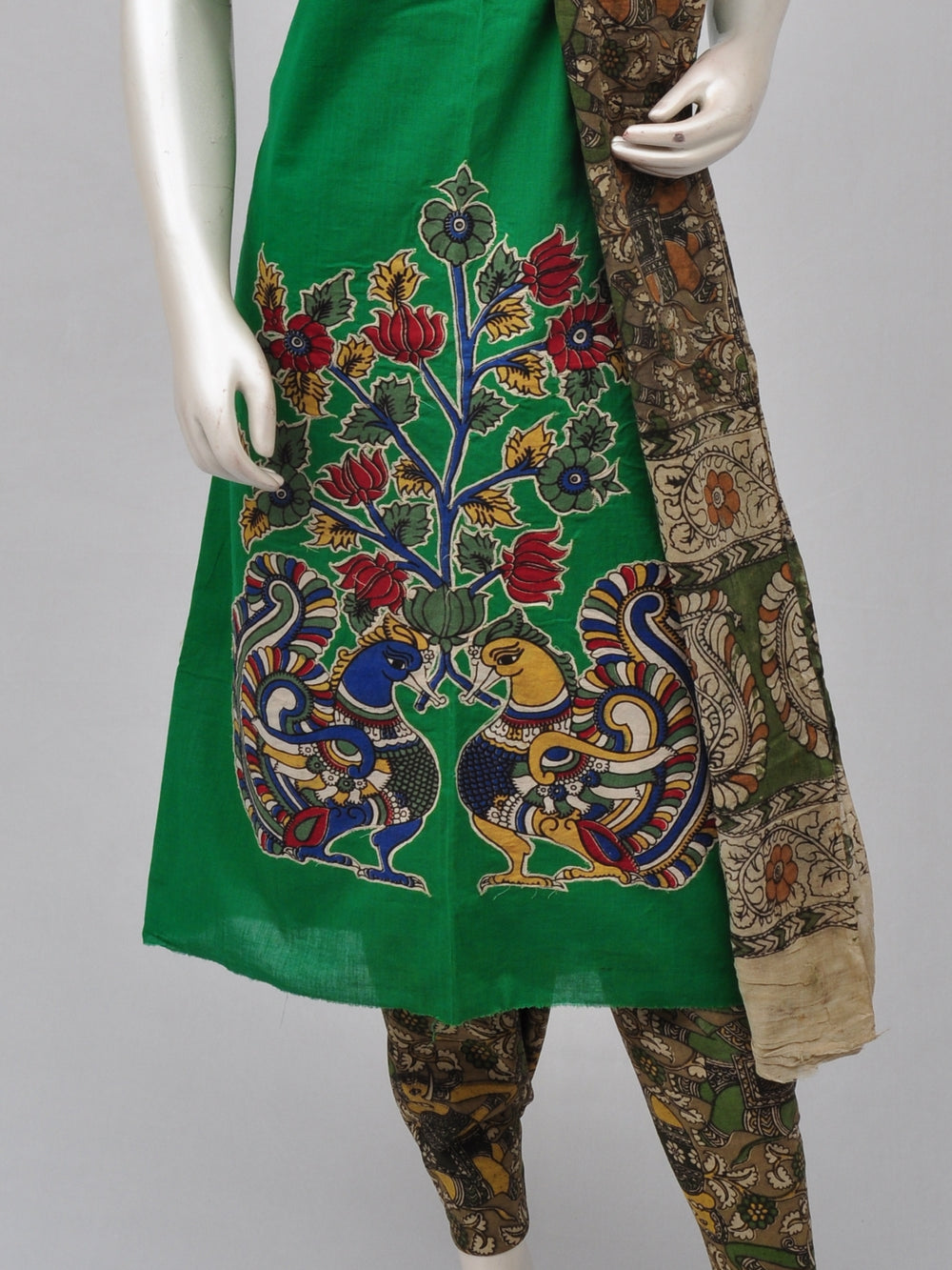 Ladies Dress Material Doll Drop Kalamkari  [D70117011]