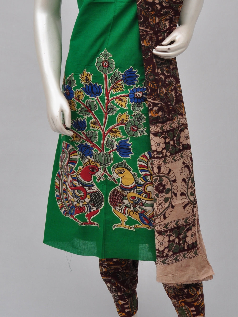 Ladies Dress Material Doll Drop Kalamkari  [D70117012]