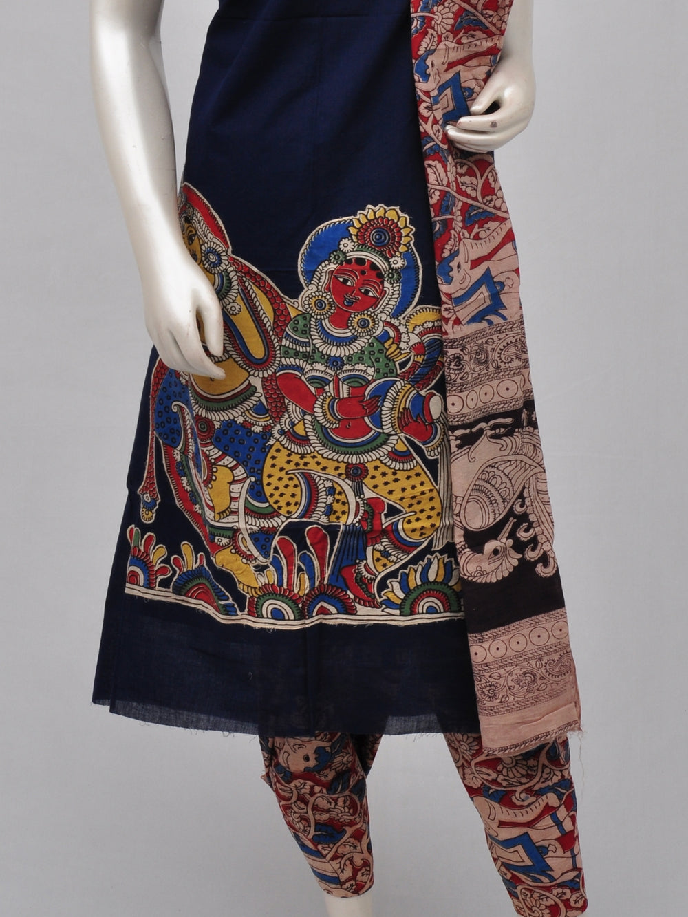 Ladies Dress Material Doll Drop Kalamkari  [D70117019]
