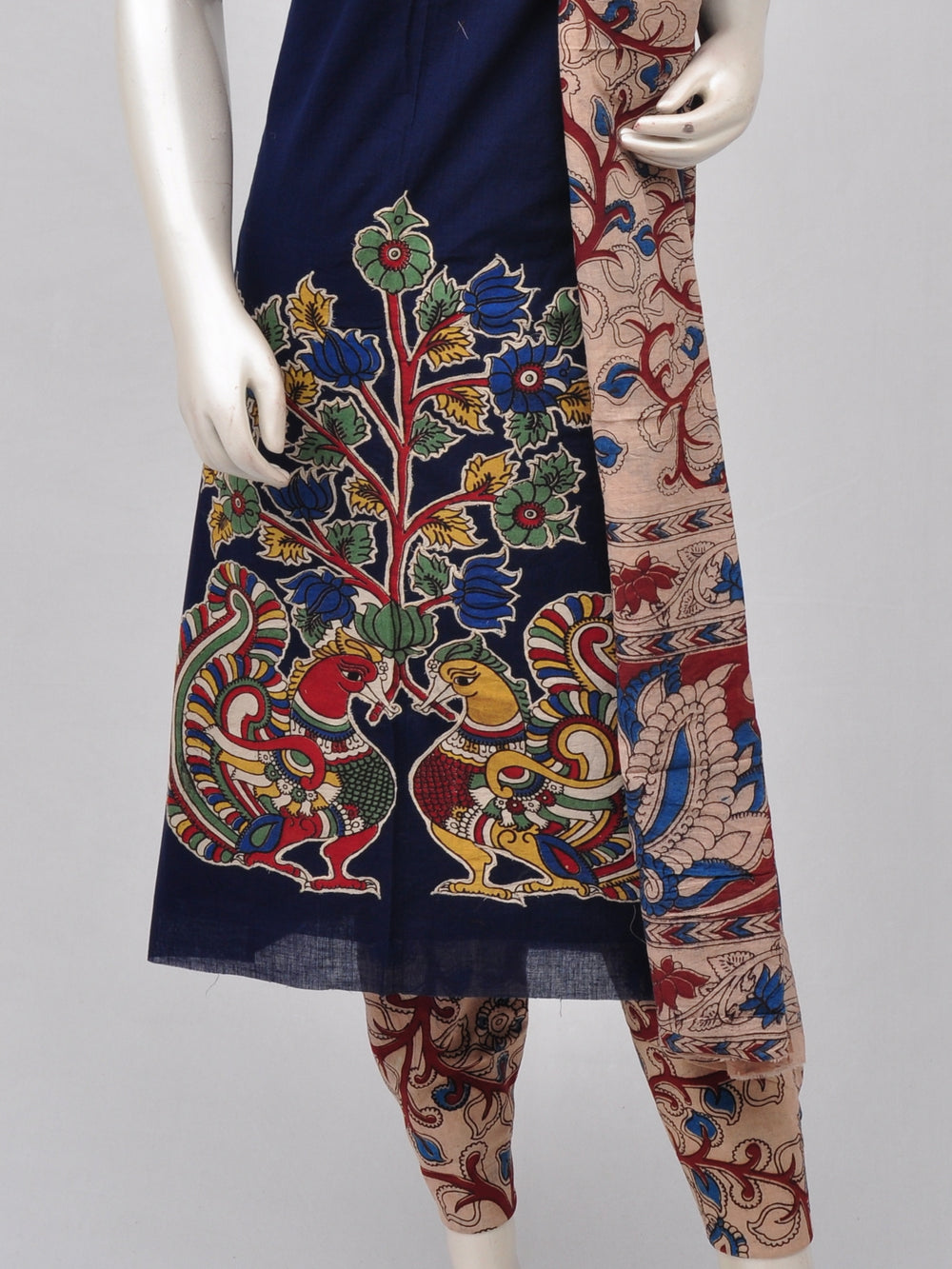Ladies Dress Material Doll Drop Kalamkari  [D70117020]