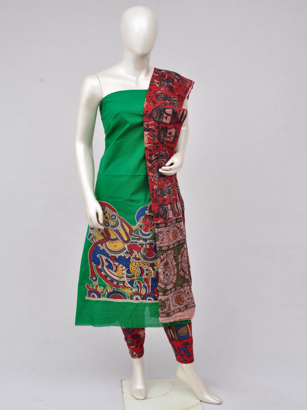 Ladies Dress Material Doll Drop Kalamkari  [D70118034]