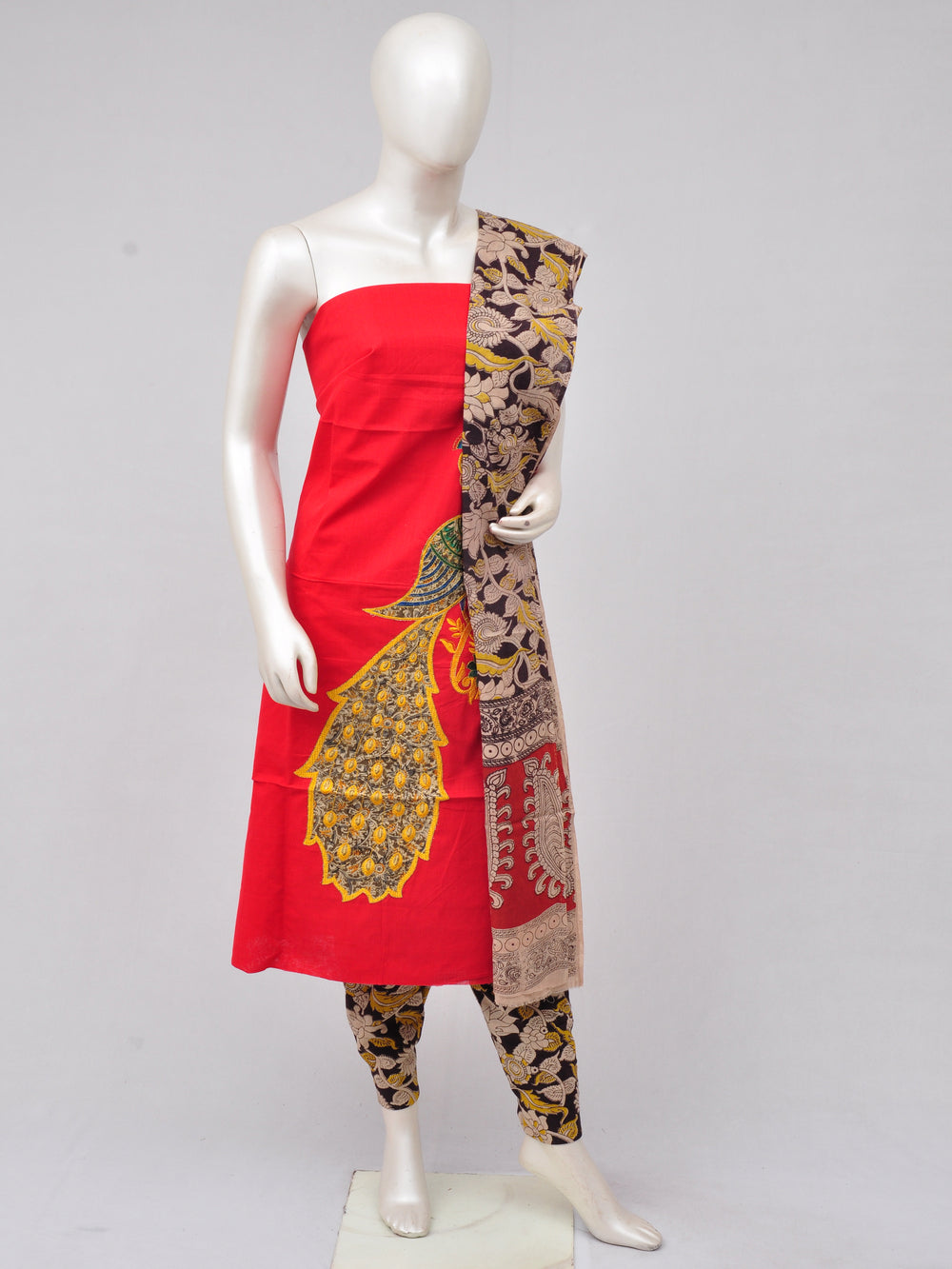 Ladies Dress Material Doll Drop Kalamkari  [D70118037]