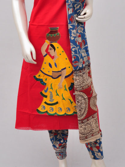 Ladies Dress Material Doll Drop Kalamkari  [D70118039]