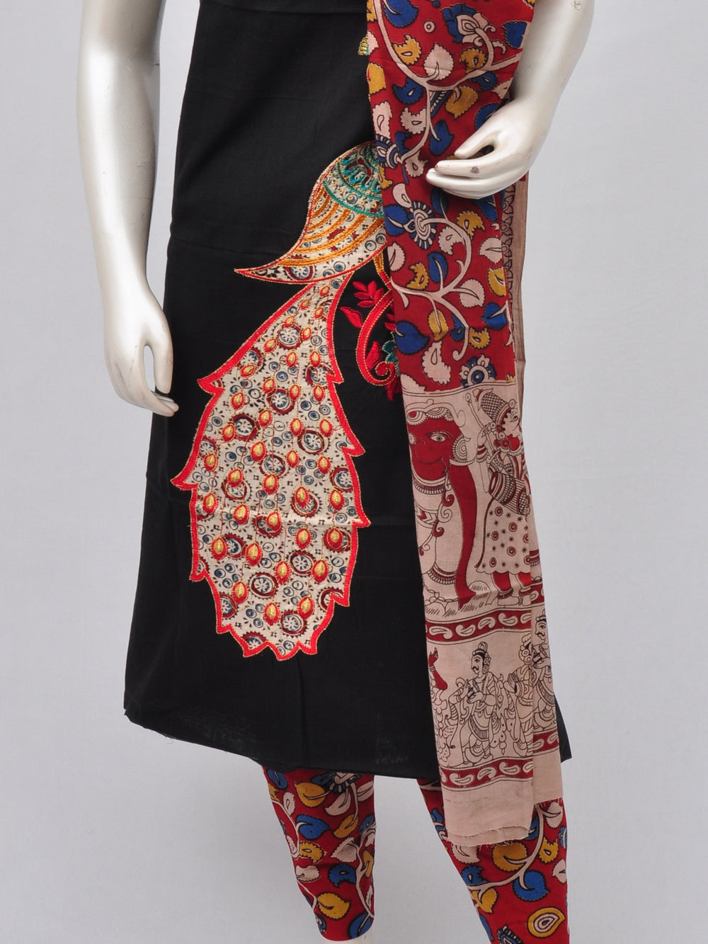 Ladies Dress Material Doll Drop Kalamkari  [D70219008]