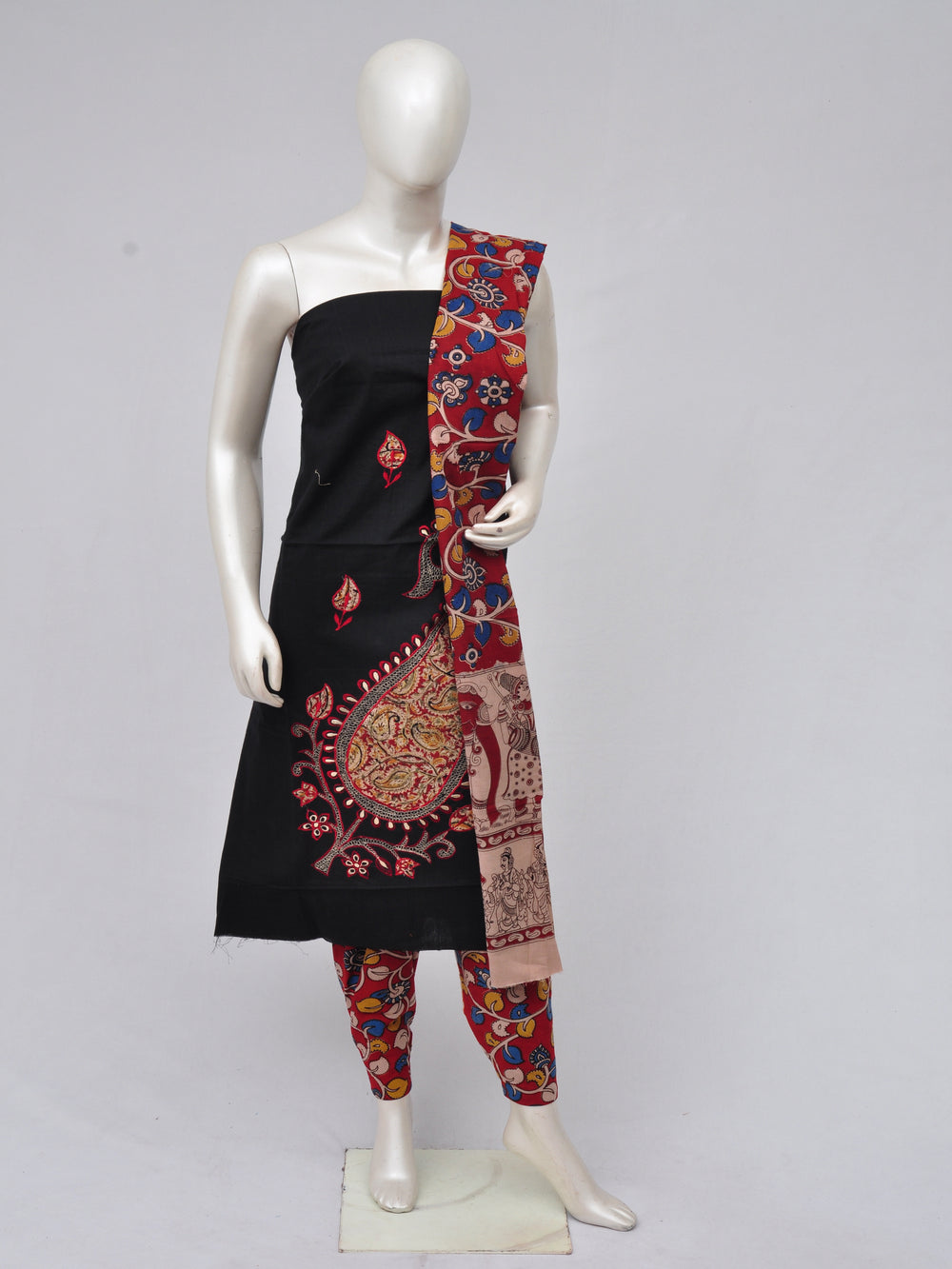 Ladies Dress Material Doll Drop Kalamkari  [D70219011]