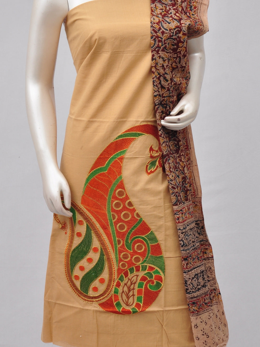 Ladies Dress Material Doll Drop Kalamkari  [D70228011]