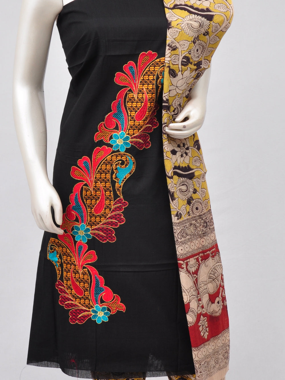 Ladies Dress Material Doll Drop Kalamkari  [D70228013]