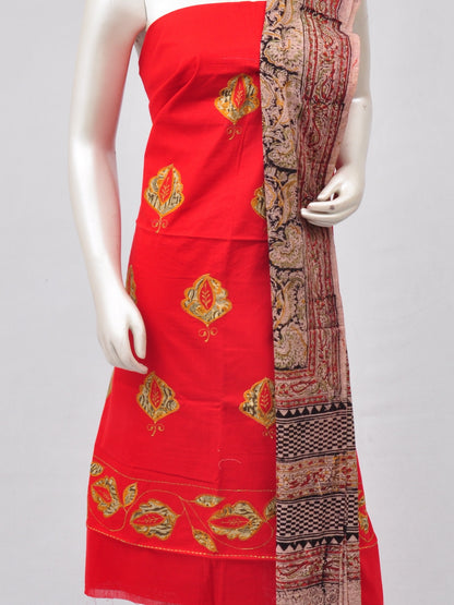 Ladies Dress Material Doll Drop Kalamkari  [D70228021]
