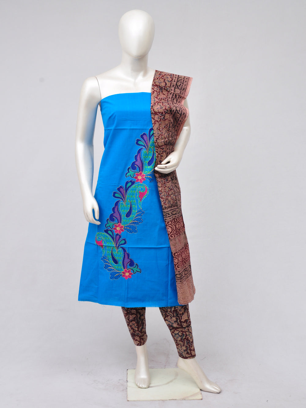 Ladies Dress Material Doll Drop Kalamkari  [D70228028]
