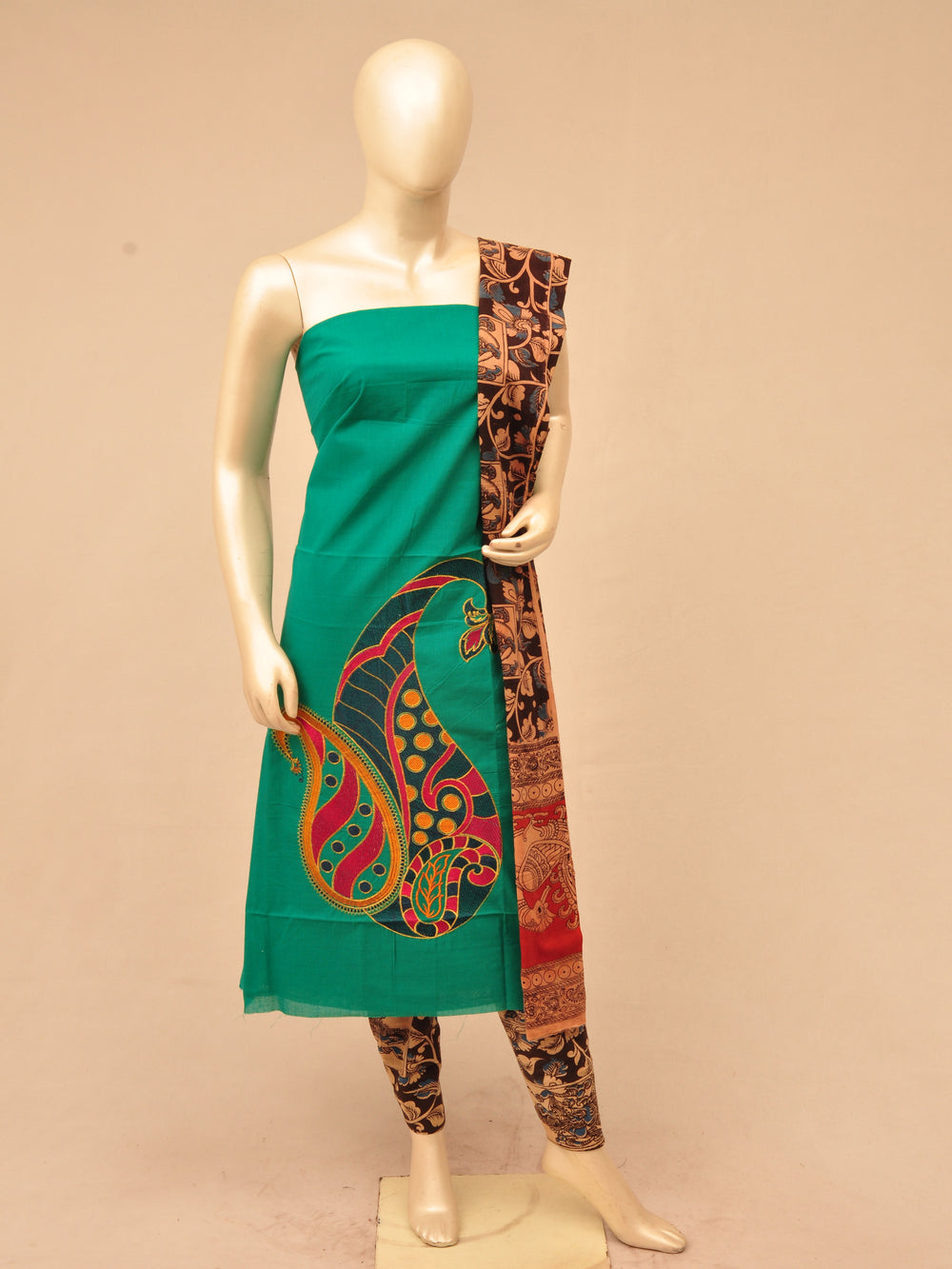Ladies Dress Material Doll Drop Kalamkari  [D70228030]