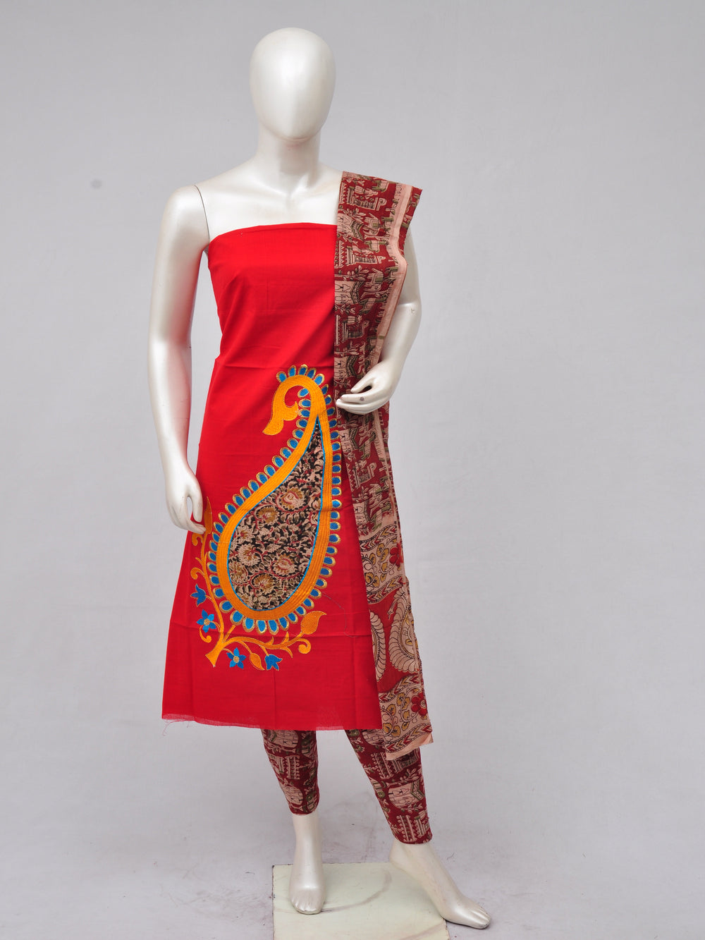 Ladies Dress Material Doll Drop Kalamkari  [D70228031]