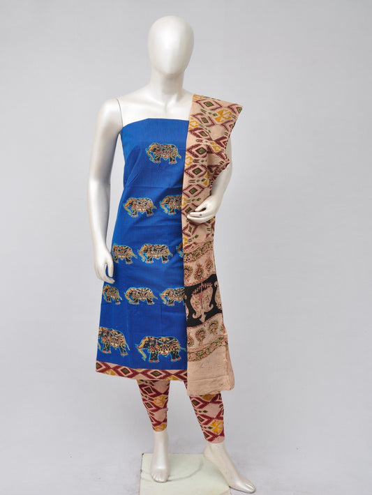 Ladies Dress Material Doll Drop Kalamkari  [D70526054]