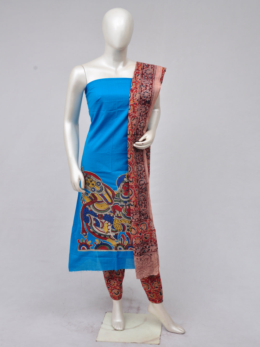 Ladies Dress Material Doll Drop Kalamkari  [D70228036]