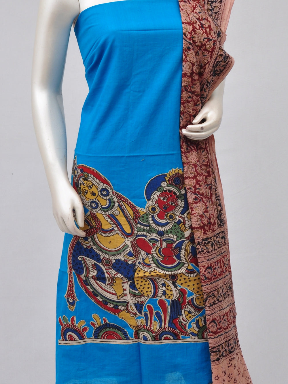 Ladies Dress Material Doll Drop Kalamkari  [D70228040]