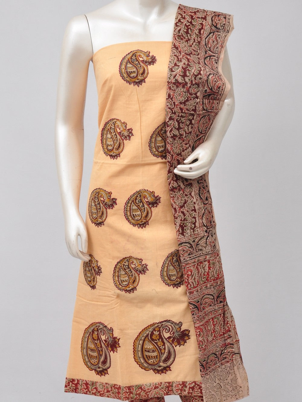 Ladies Dress Material Doll Drop Kalamkari  [D70526060]