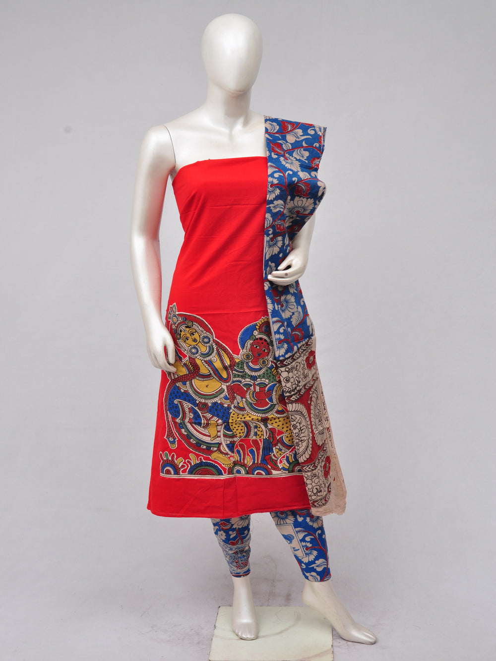 Ladies Dress Material Doll Drop Kalamkari  [D70228041]