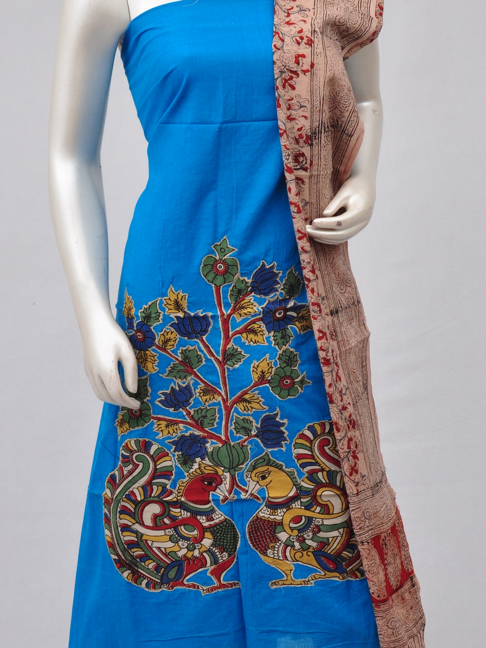 Ladies Dress Material Doll Drop Kalamkari  [D70228044]