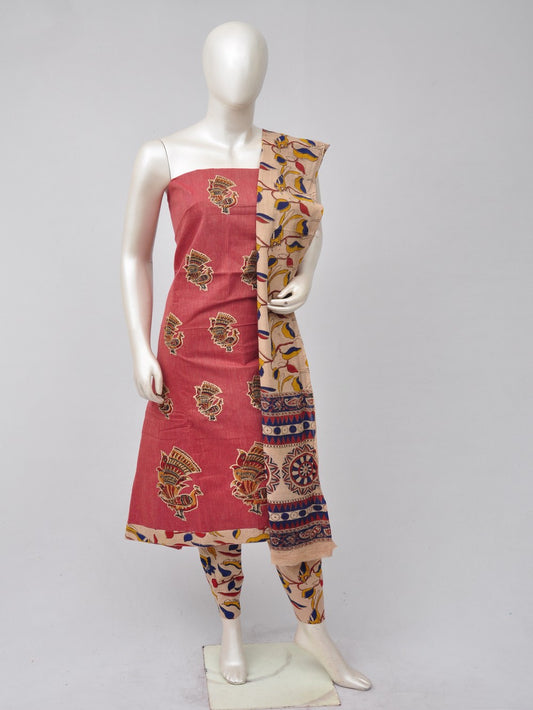 Ladies Dress Material Doll Drop Kalamkari  [D70526063] - DressesForWomen.IN