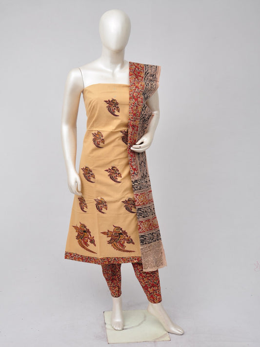 Ladies Dress Material Doll Drop Kalamkari  [D70526065] - DressesForWomen.IN