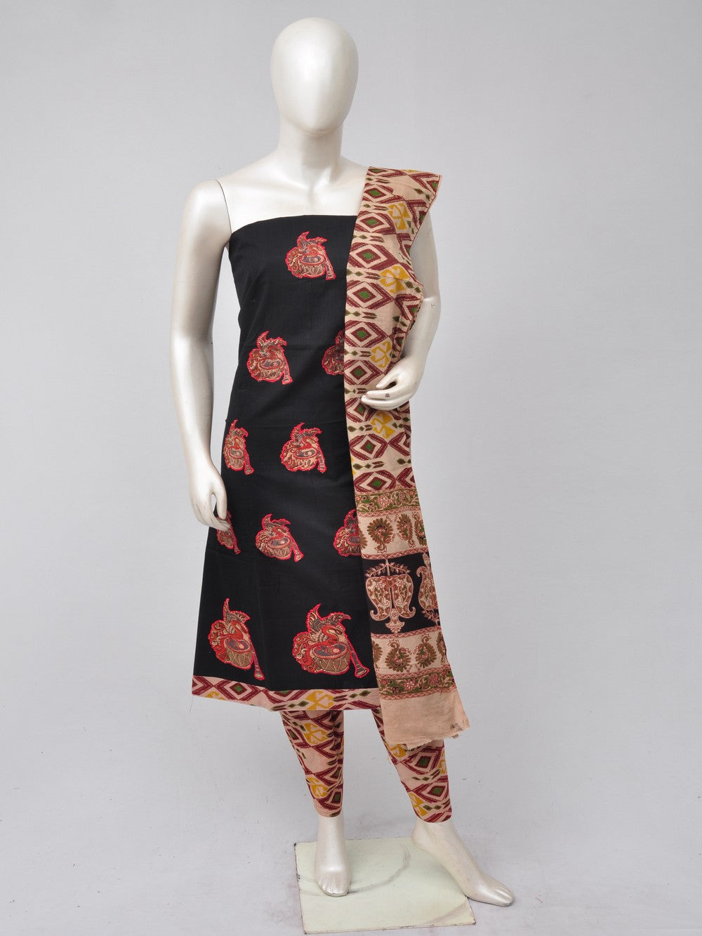 Ladies Dress Material Doll Drop Kalamkari  [D70526066]