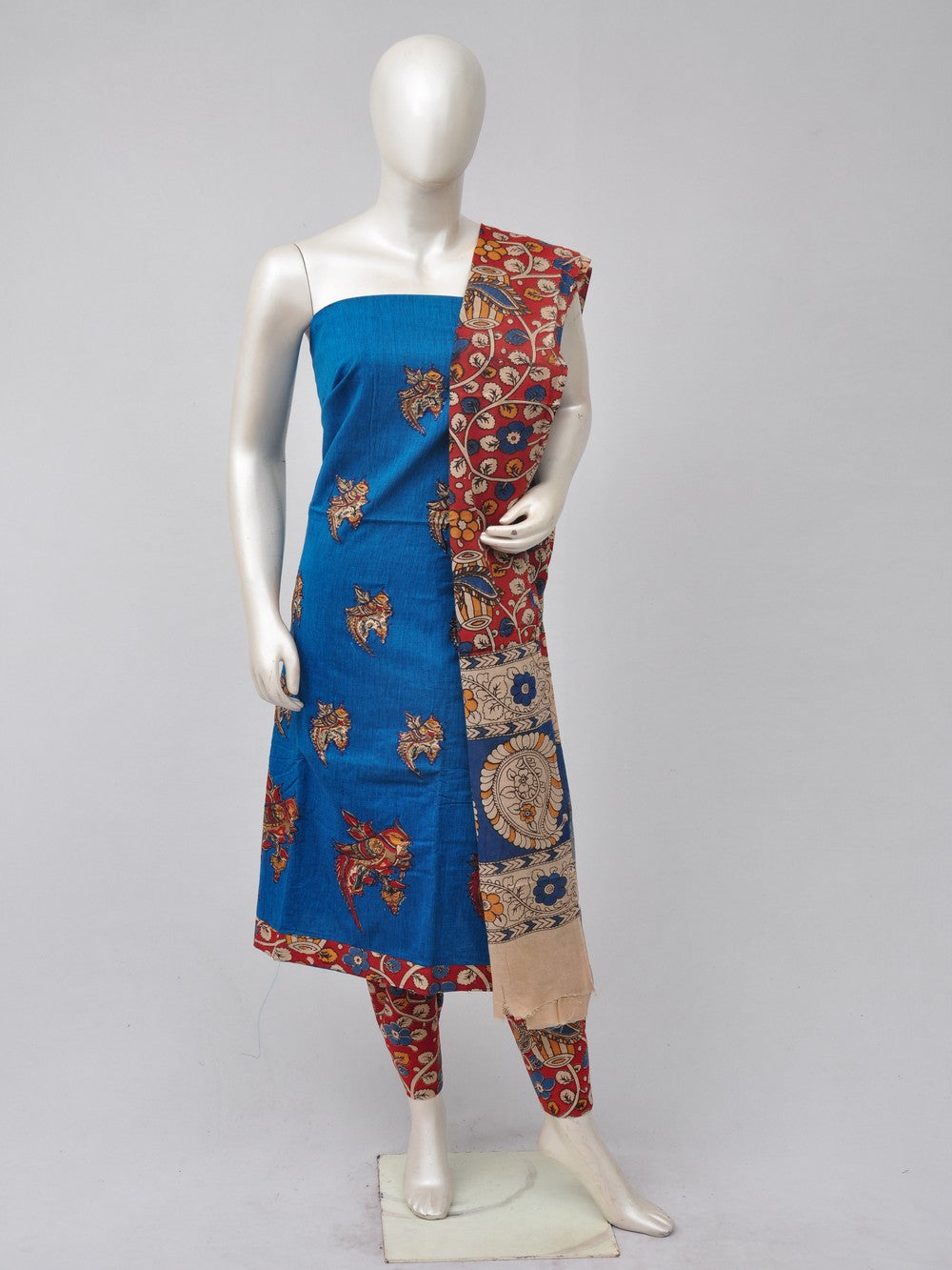 Ladies Dress Material Doll Drop Kalamkari  [D70526074]