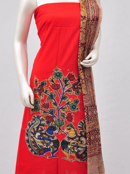 Ladies Dress Material Doll Drop Kalamkari  [D70228054]
