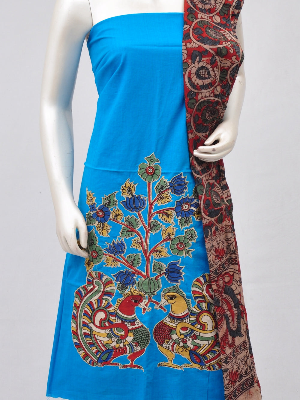 Ladies Dress Material Doll Drop Kalamkari  [D70228055]