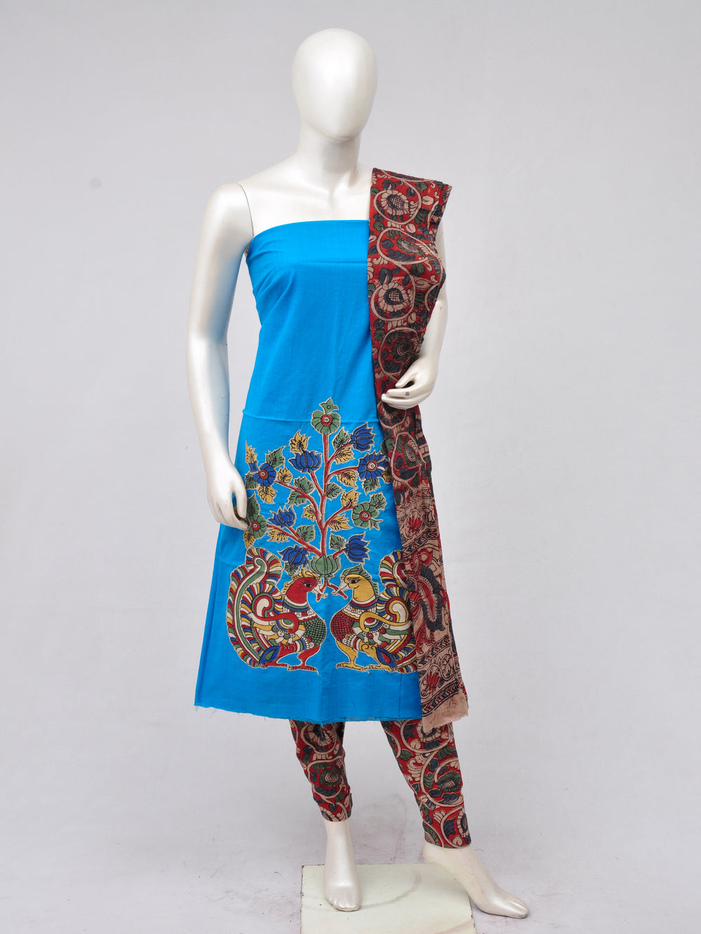 Ladies Dress Material Doll Drop Kalamkari  [D70228055]