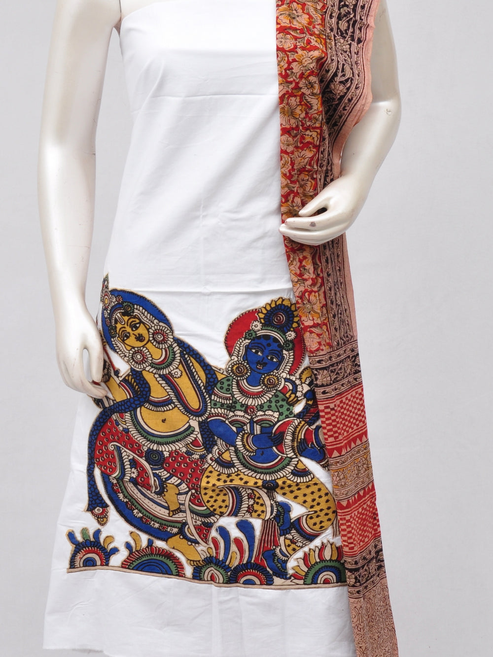 Ladies Dress Material Doll Drop Kalamkari  [D70228059]