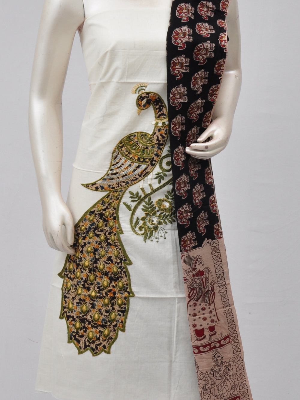 Ladies Dress Material Doll Drop Kalamkari  [D70313001]