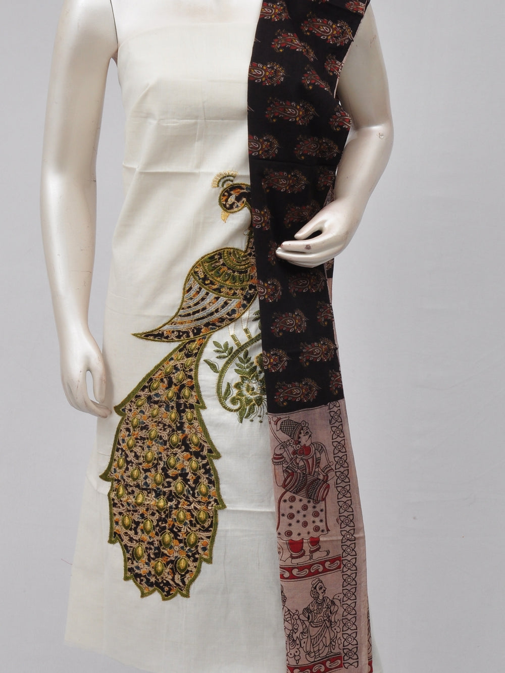 Ladies Dress Material Doll Drop Kalamkari  [D70313002]