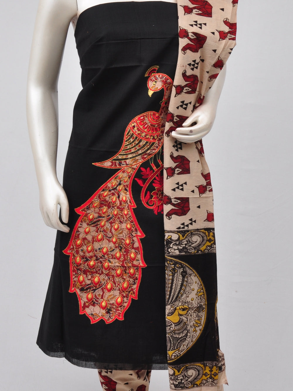 Ladies Dress Material Doll Drop Kalamkari  [D70313007]